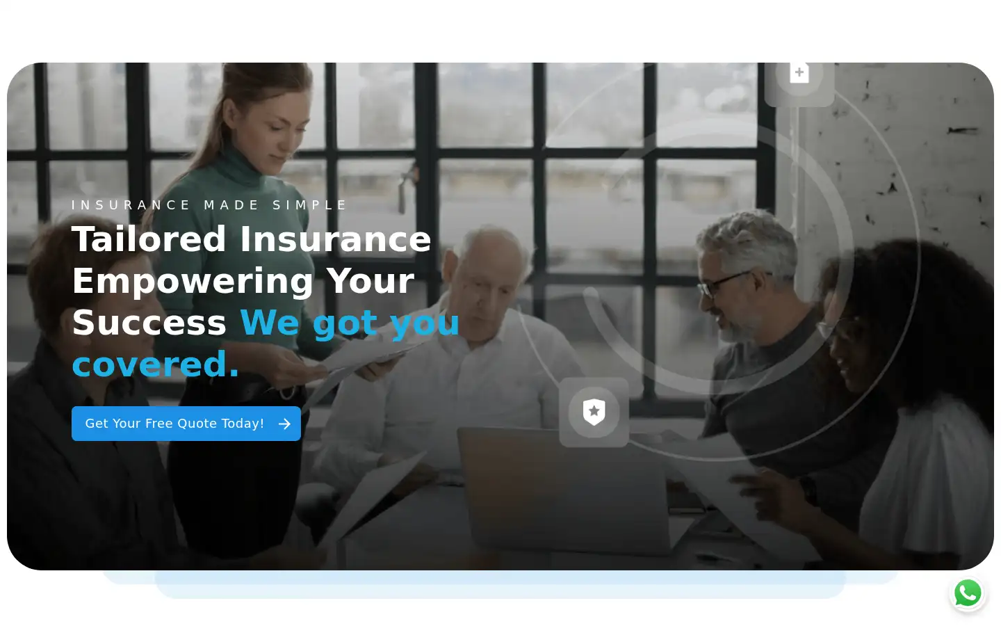 Screenshot of r1seinsurance.co.uk