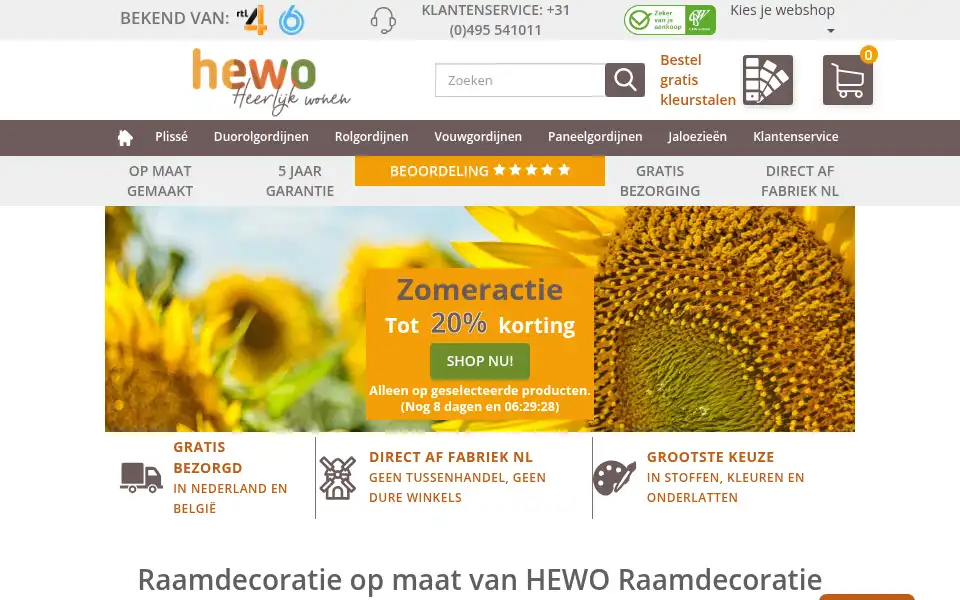 Screenshot of raamdecoratieshop.be