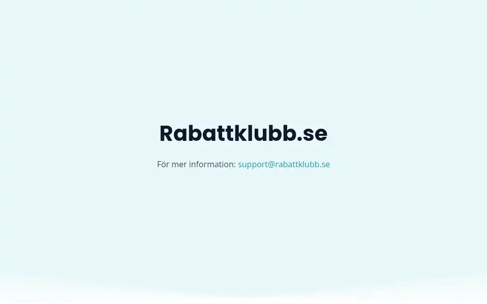 Screenshot of rabattklubb.se
