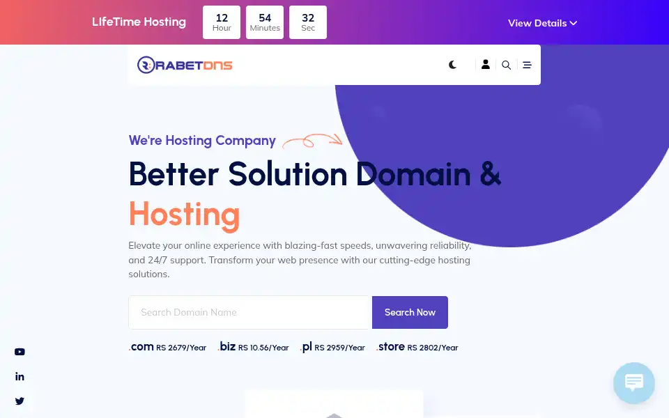 Screenshot of rabetdns.com