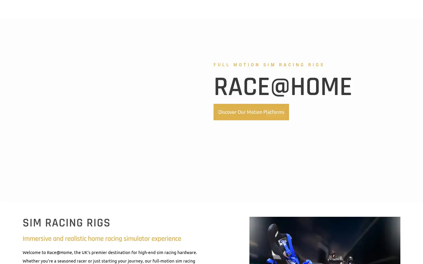 Screenshot of raceathome.co.uk