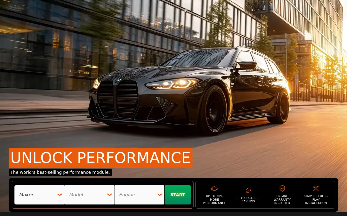 Screenshot of racechip.co.uk