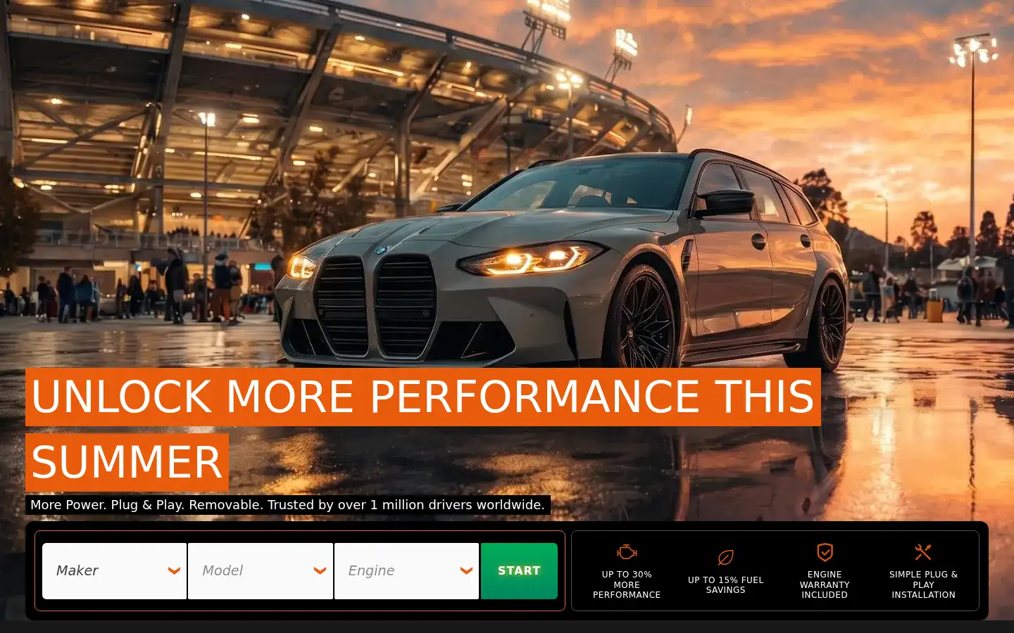 Screenshot of racechip.com