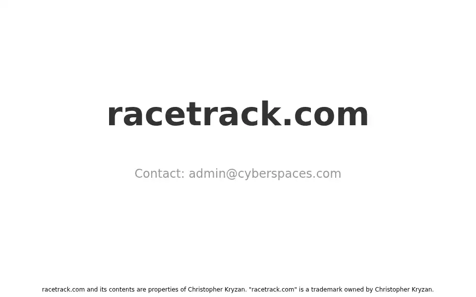 Screenshot of racetrack.com