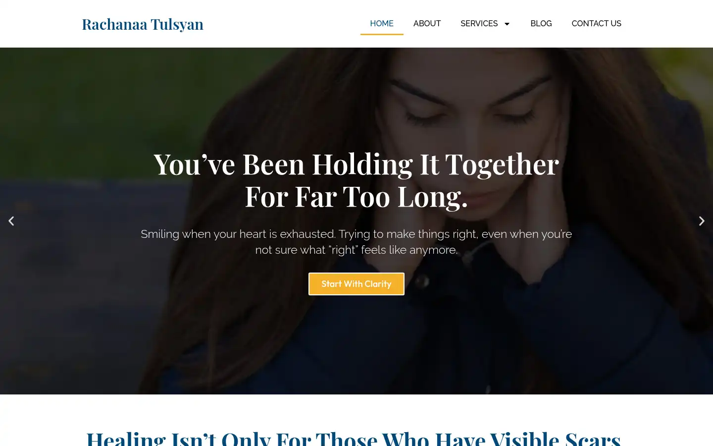 Screenshot of rachanaatulsyan.com