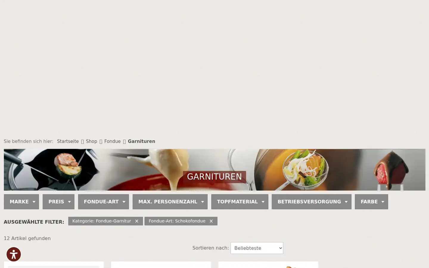 Screenshot of raclette.de