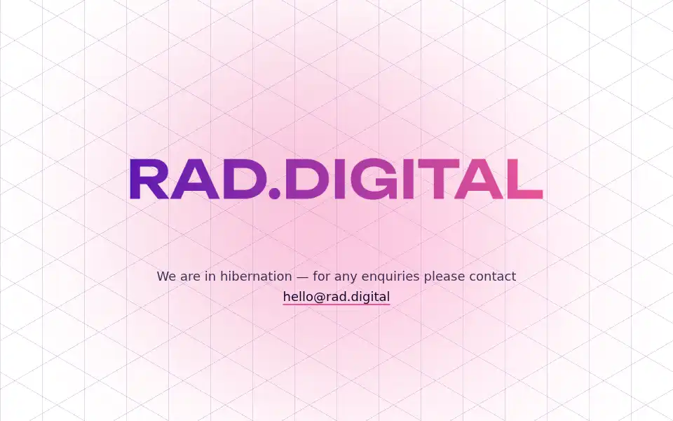 Screenshot of rad.digital