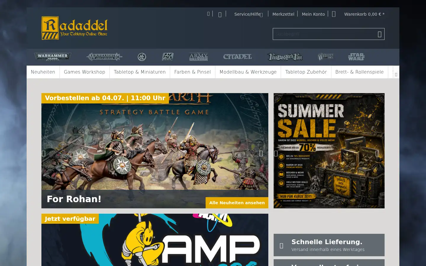 Screenshot of radaddel.de