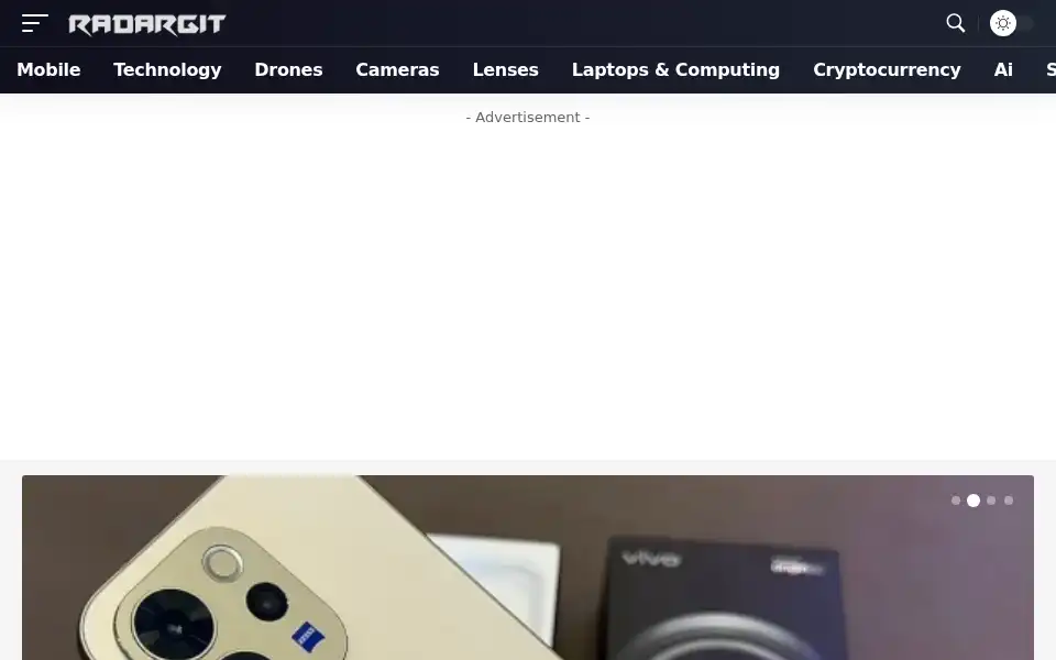 Screenshot of radargit.com