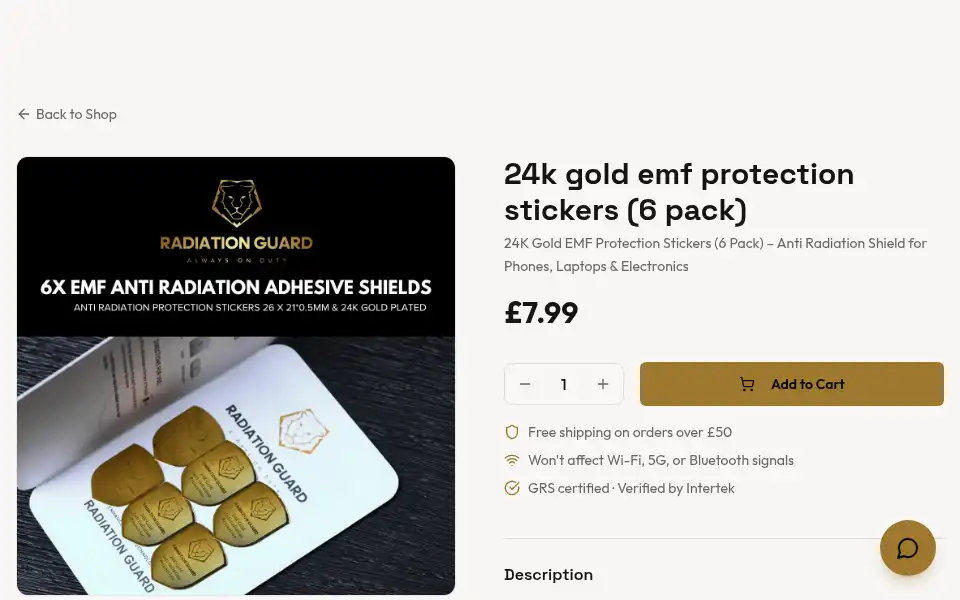 Screenshot of radiationguard.co.uk