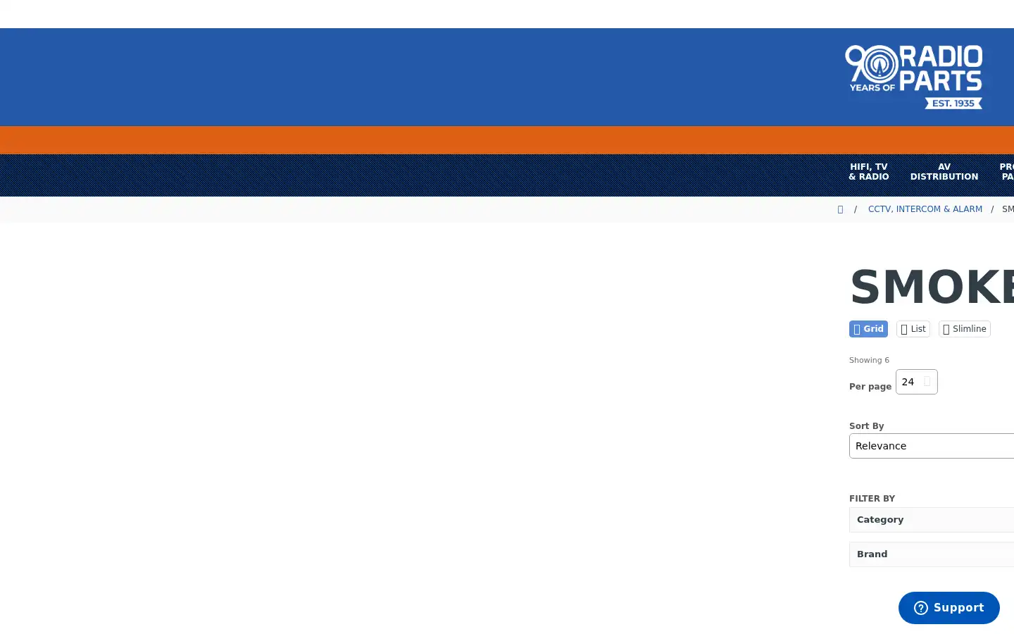 Screenshot of radioparts.com.au