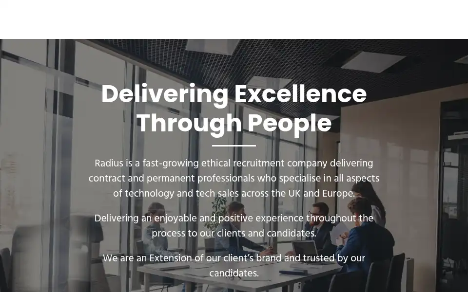 Screenshot of radius.uk.com