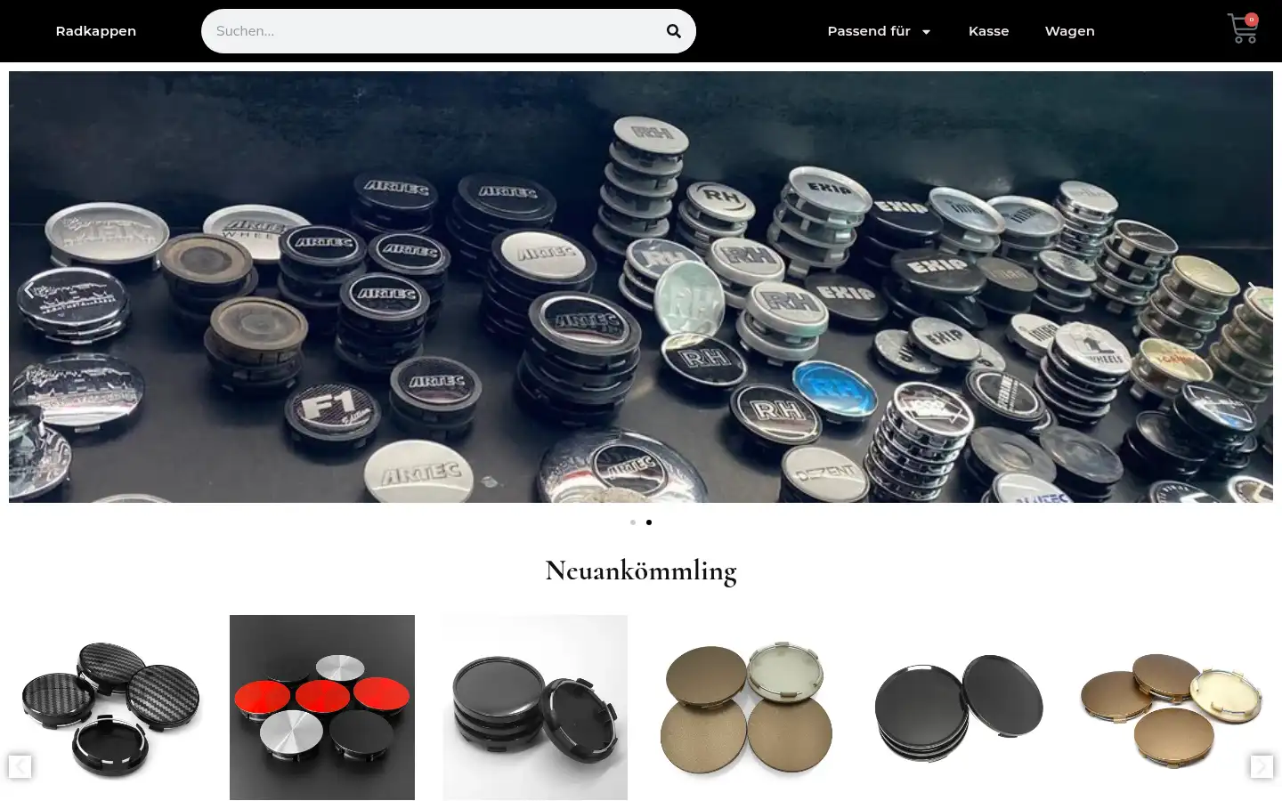 Screenshot of radkappen.cc