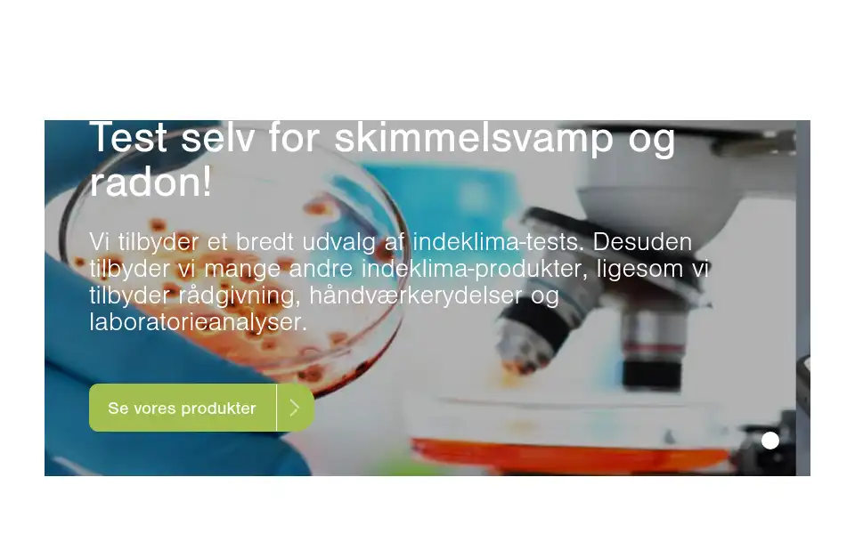 Screenshot of radonhuset.dk