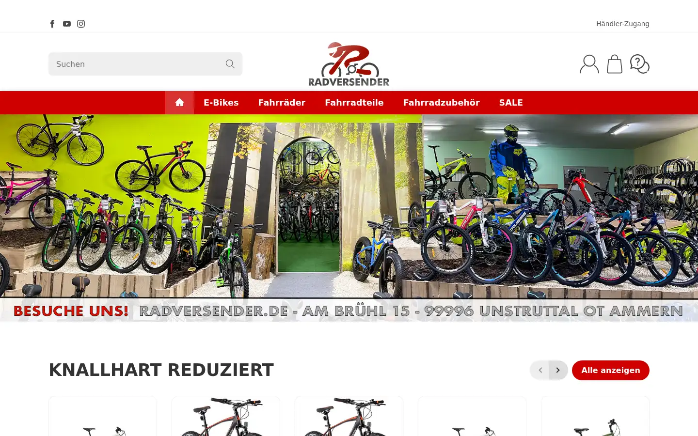 Screenshot of radversender.de