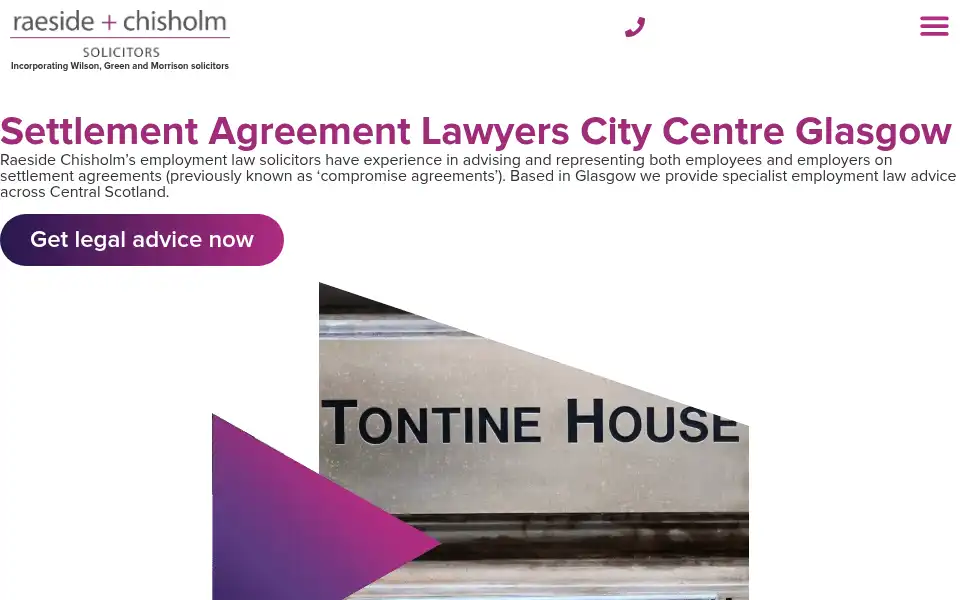 Screenshot of raesidechisholm.co.uk