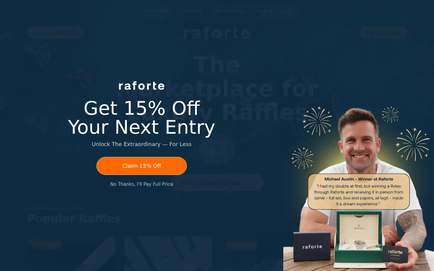 Screenshot of raforte.com