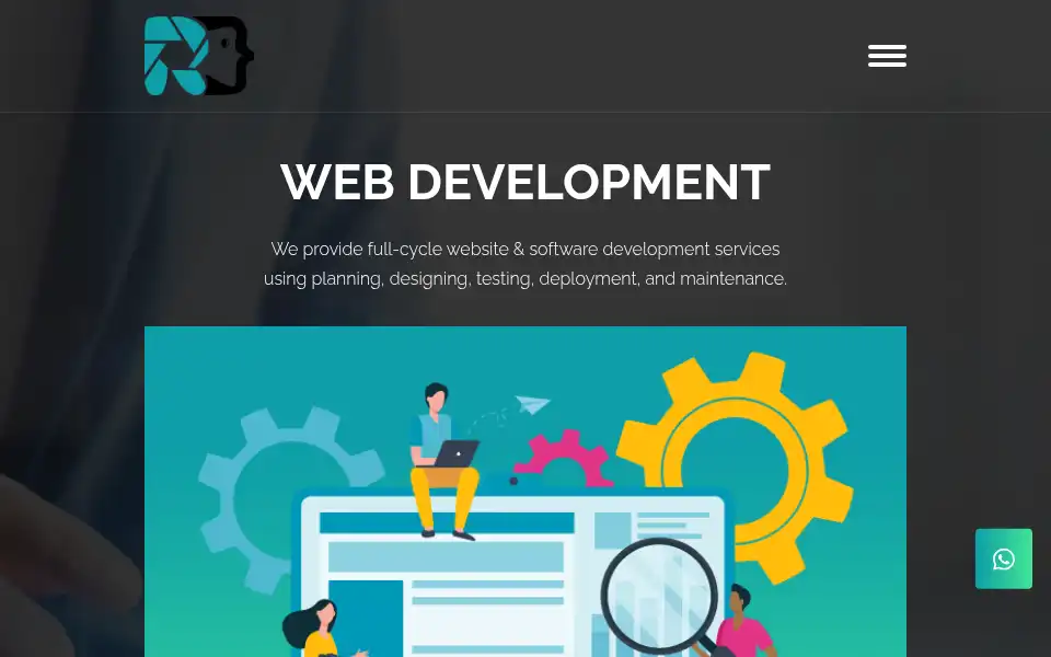 Screenshot of ragingdevelopers.com