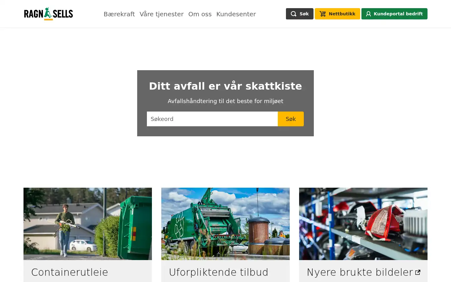 Screenshot of ragnsells.no
