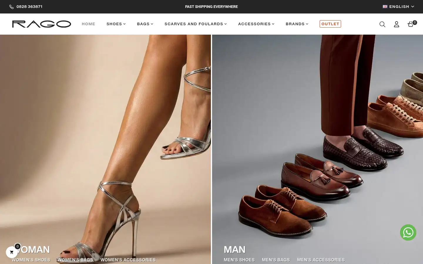 Screenshot of ragocalzature.com