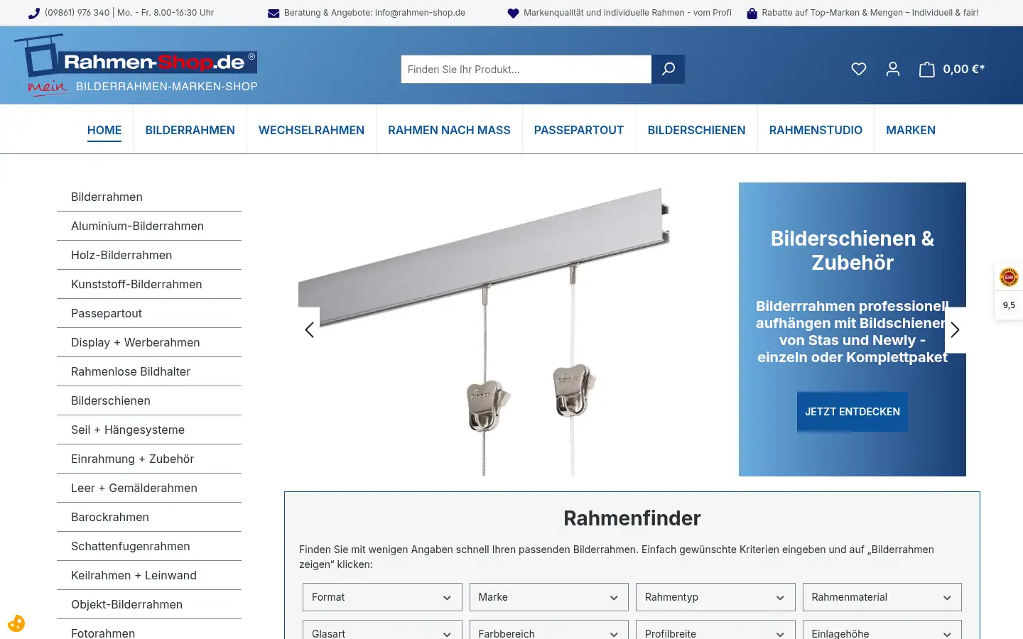 Screenshot of rahmen-shop.de