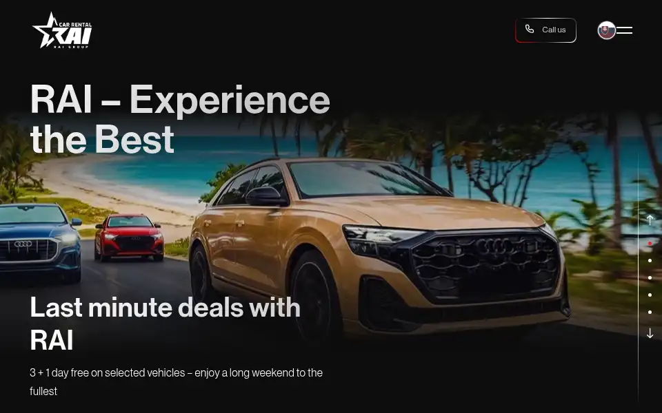 Screenshot of rai.sk
