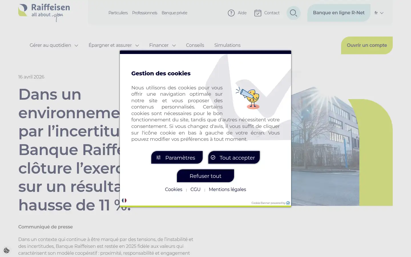 Screenshot of raiffeisen.lu