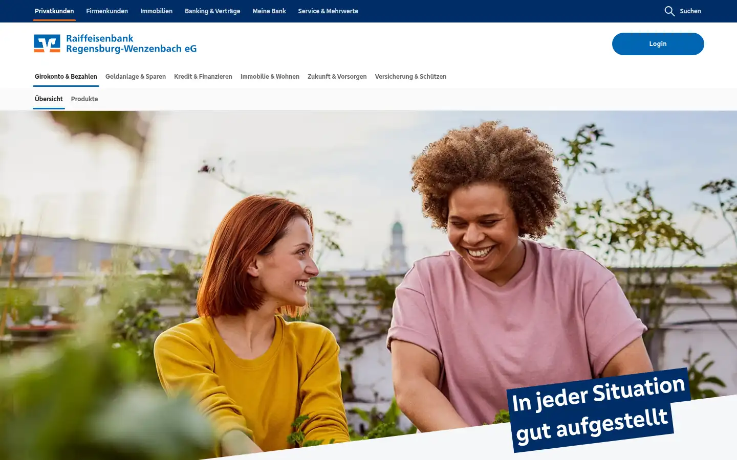 Screenshot of raiffeisenbank-regensburg.de