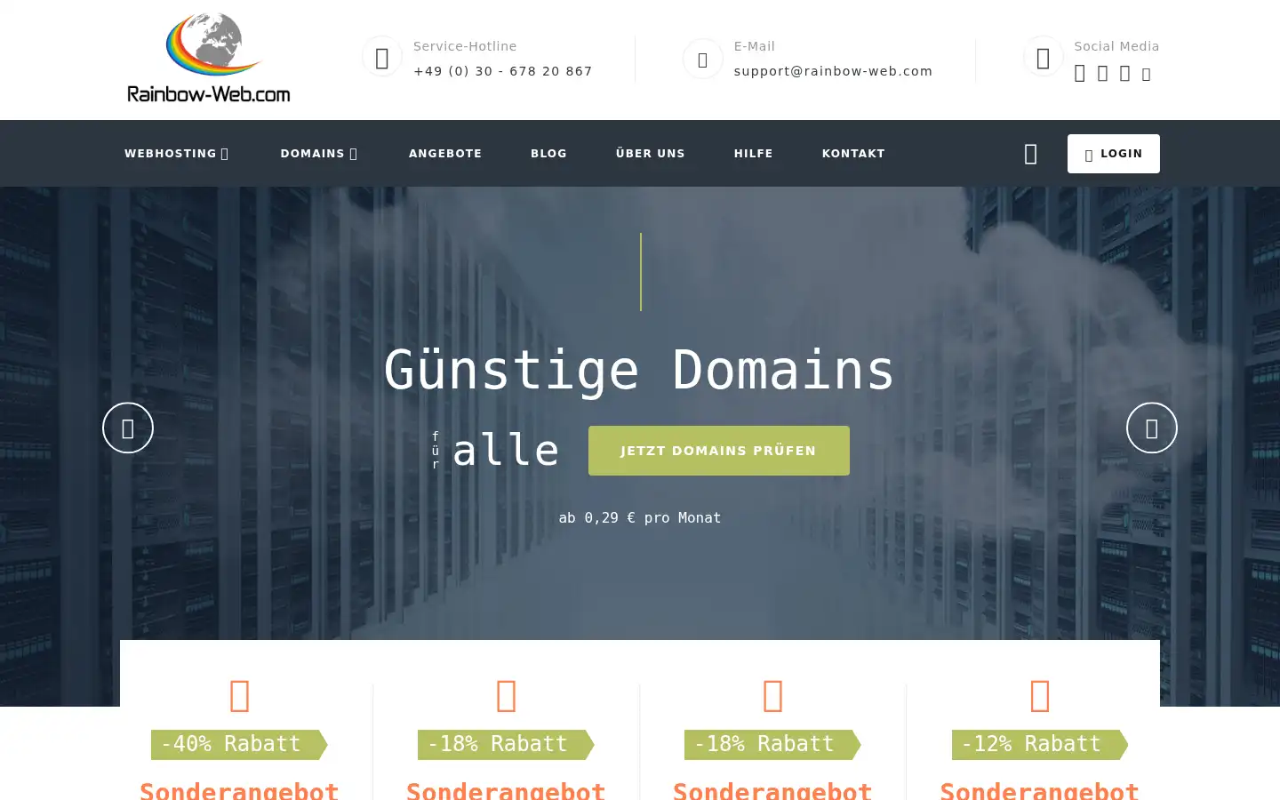 Screenshot of rainbow-web.com