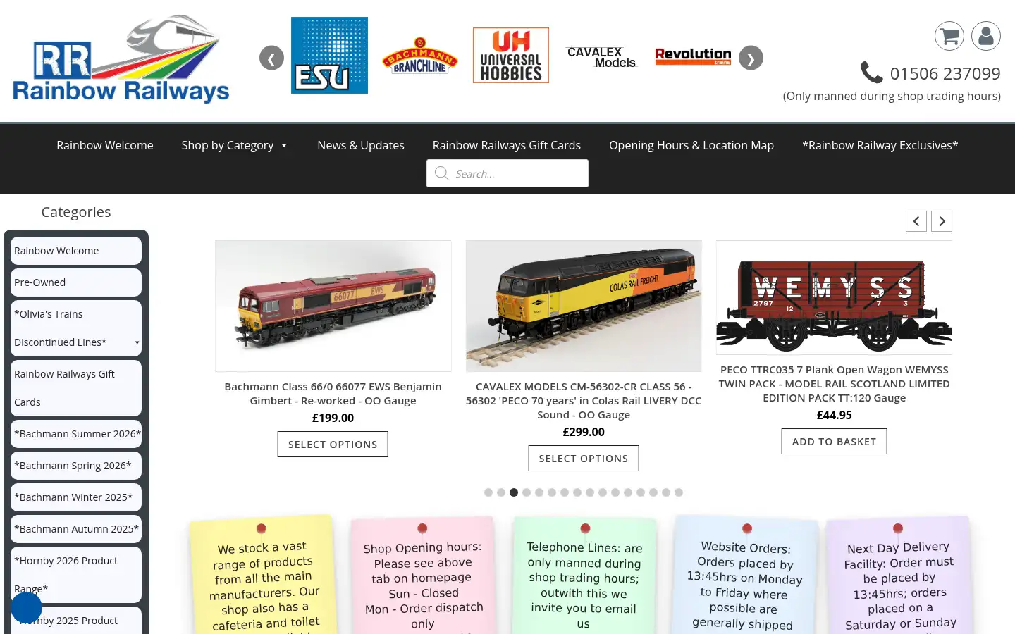 Screenshot of rainbowrailways.co.uk