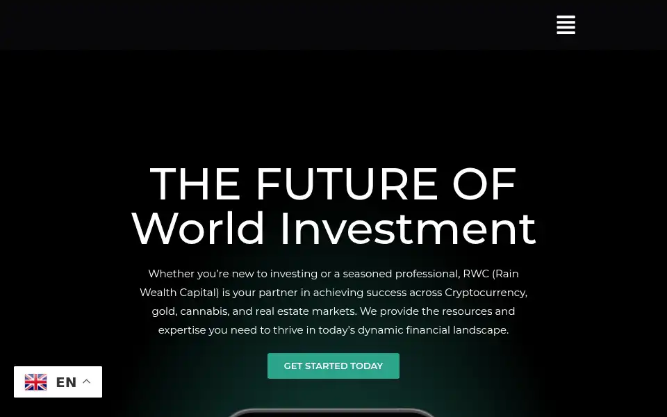Screenshot of rainwealthcapital.com