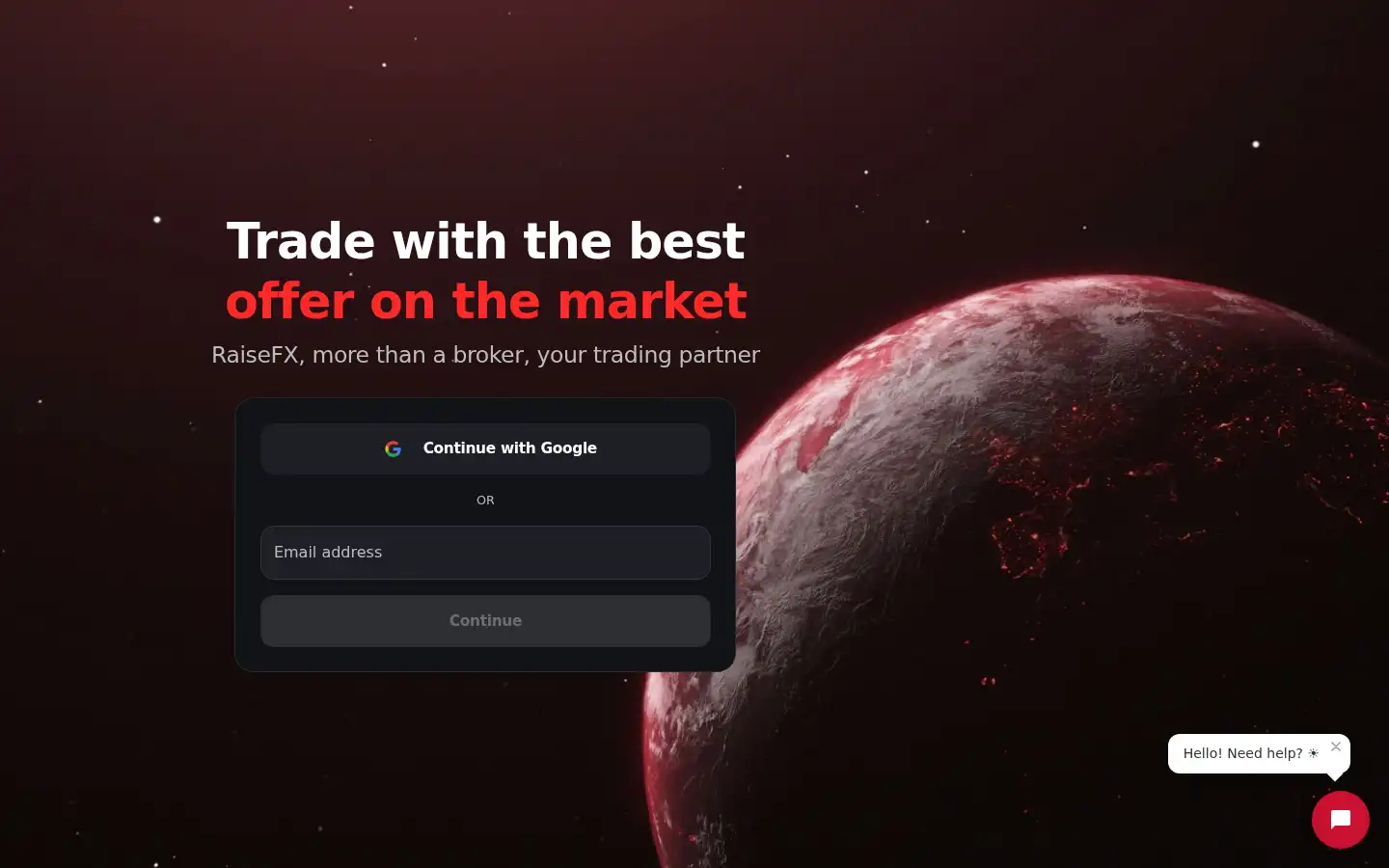 Screenshot of raisefx.com