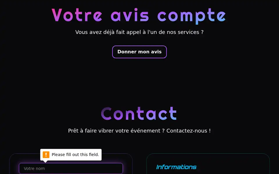 Screenshot of raisonance-record.ch