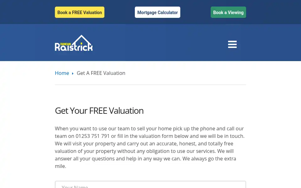 Screenshot of raistrick.co.uk