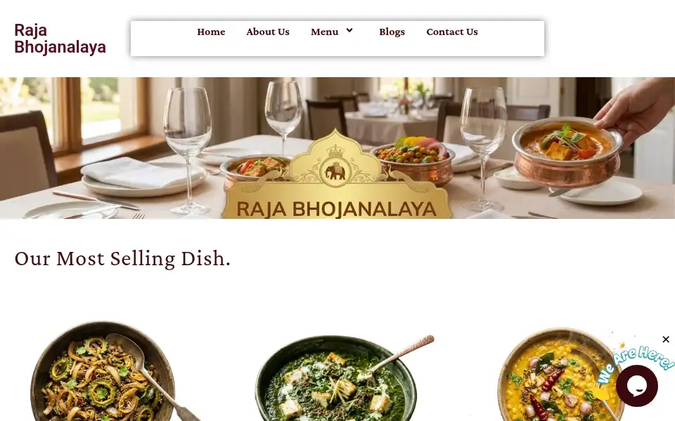 Screenshot of rajabhojanalaya.in