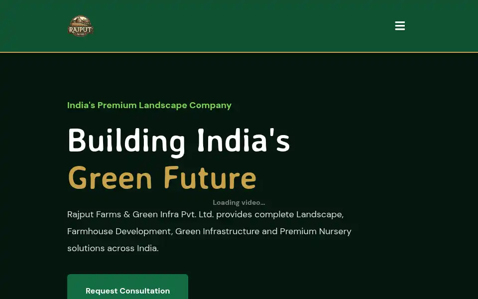 Screenshot of rajputfarms.com