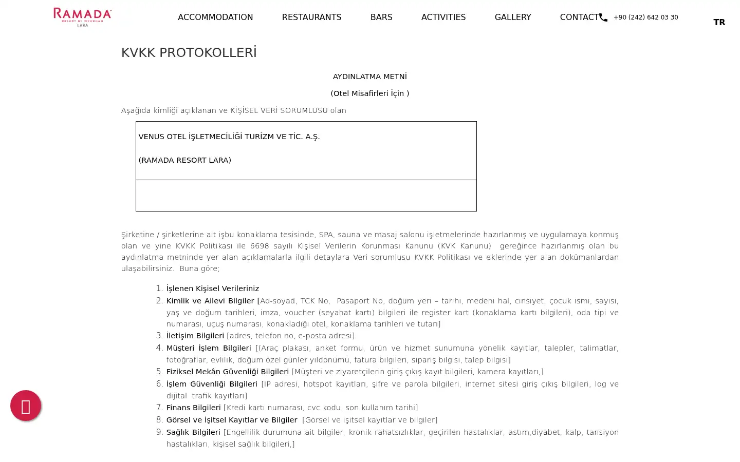 Screenshot of ramadaresortlara.com