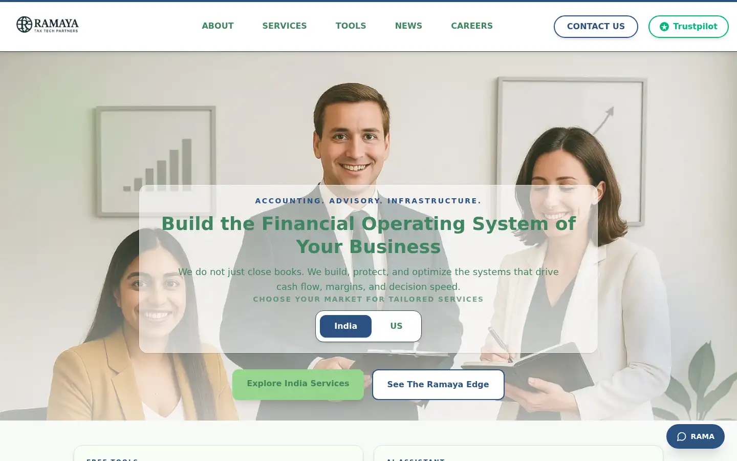Screenshot of ramayataxtech.com