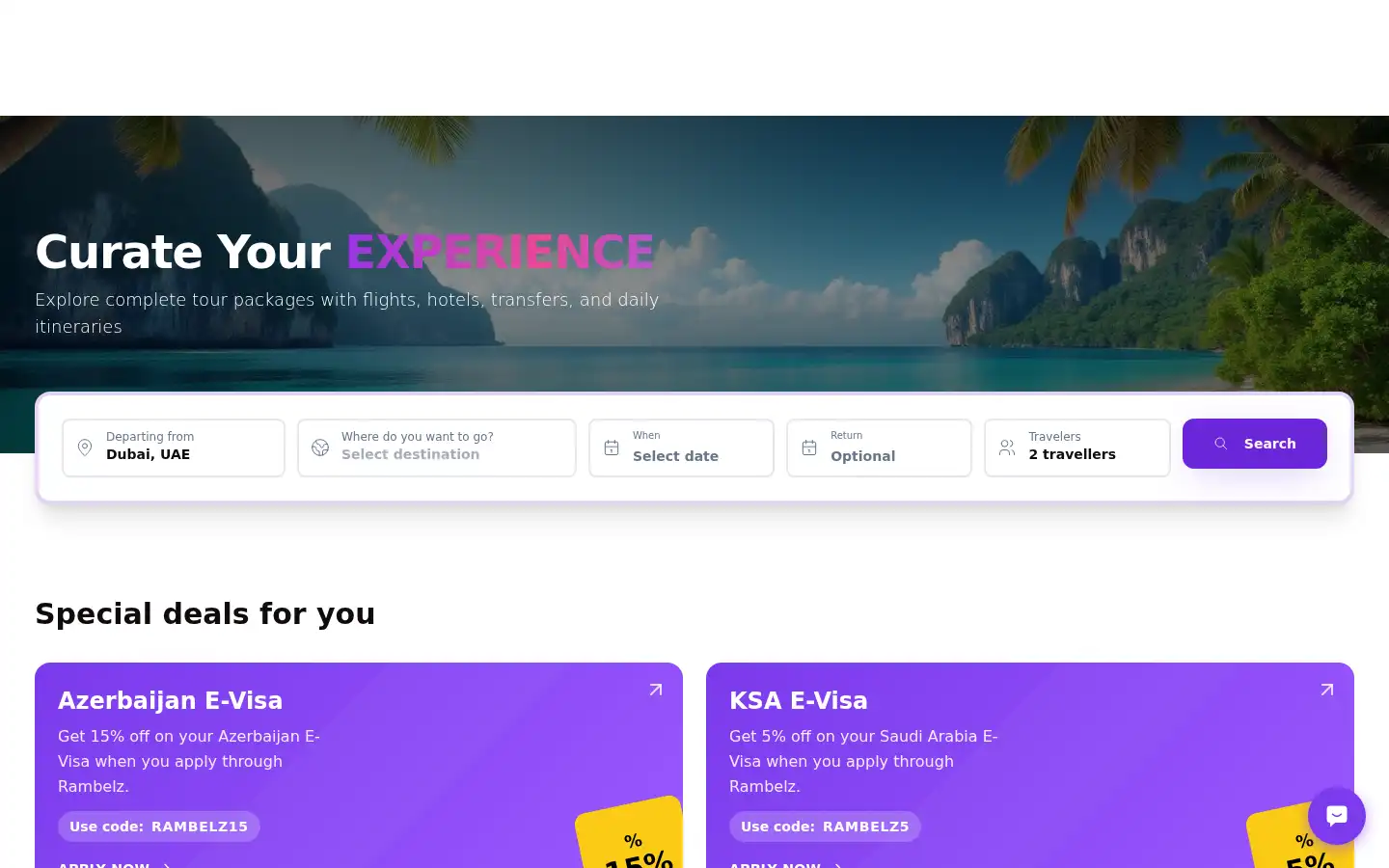 Screenshot of rambelz.com