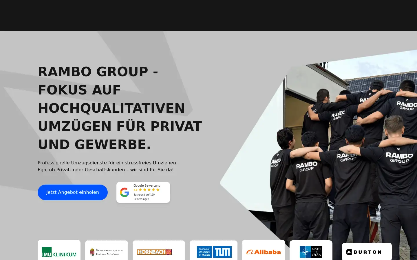 Screenshot of rambo-group.com