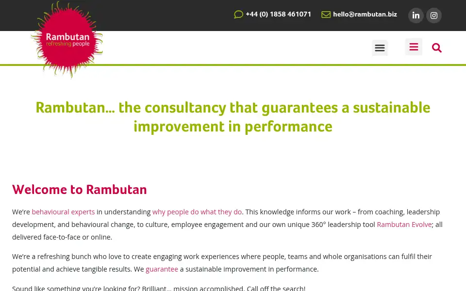 Screenshot of rambutan.biz