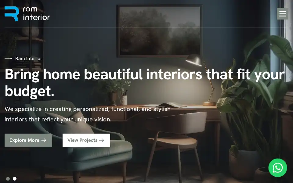 Screenshot of raminterior.co.in