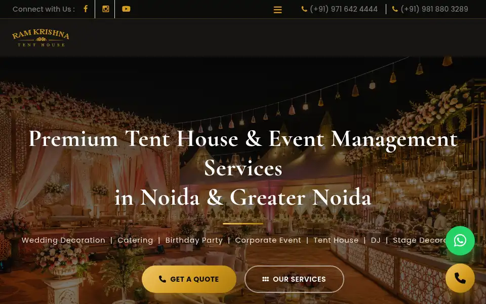 Screenshot of ramkrishnatenthouse.in