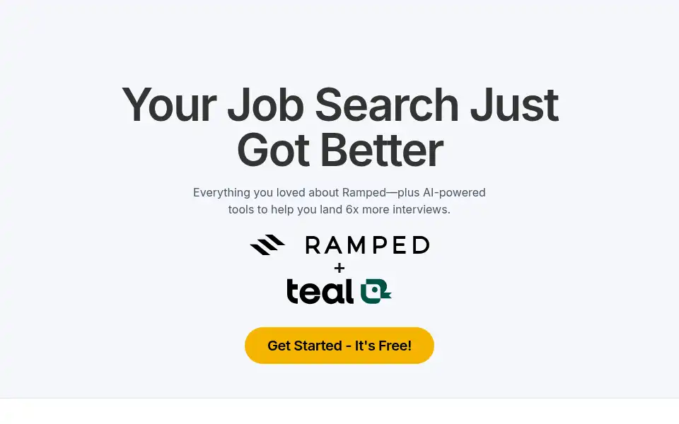 Screenshot of rampedcareers.com