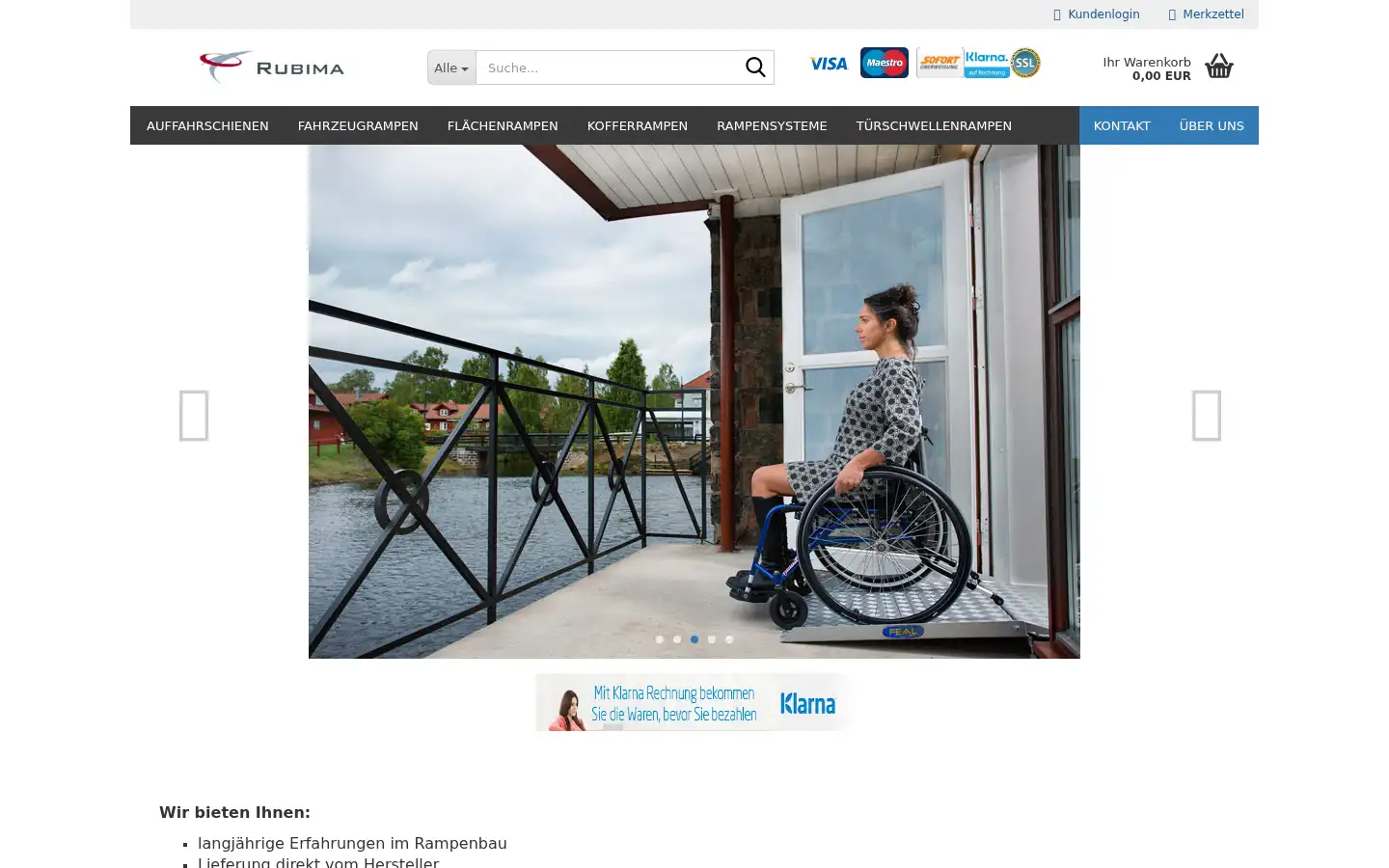 Screenshot of rampen-direkt.de