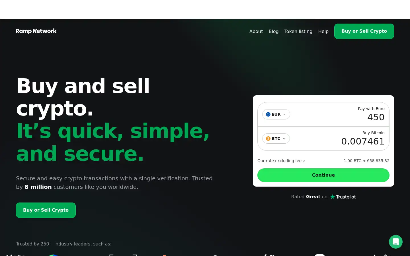 Screenshot of rampnetwork.com
