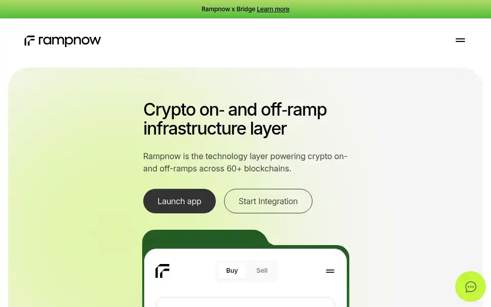 Screenshot of rampnow.io