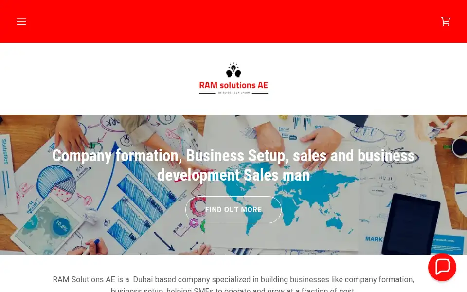 Screenshot of ramsolutionsae.com