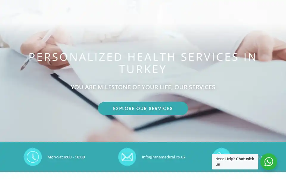 Screenshot of ranamedical.co.uk