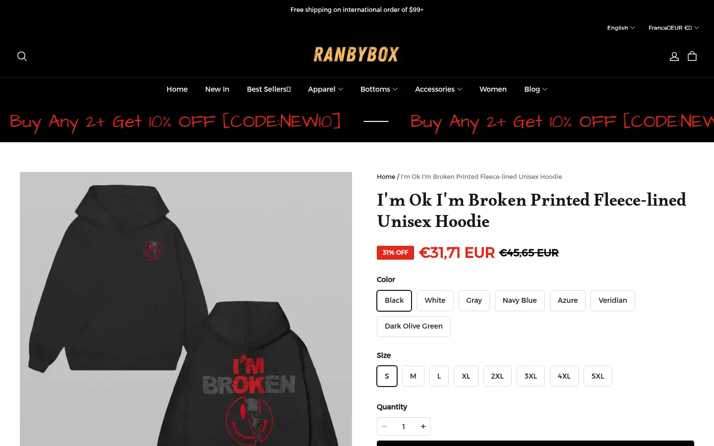 Screenshot of ranbybox.com